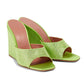 Alyssa - Rhinestone Studded Wedge Heel Sandal
