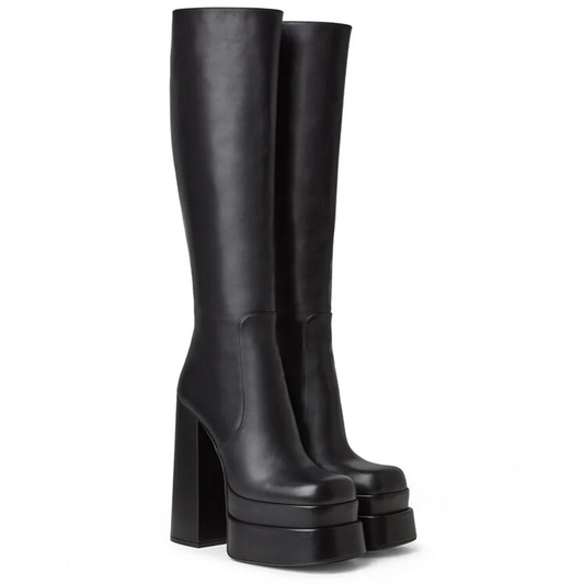 Daphne - Ultra Chunky Platform Knee High Boot