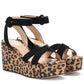 Darla - Round Toe Buckled Wedge Heel
