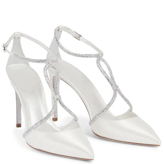 Leila - Elegant Rhinestone High Heel