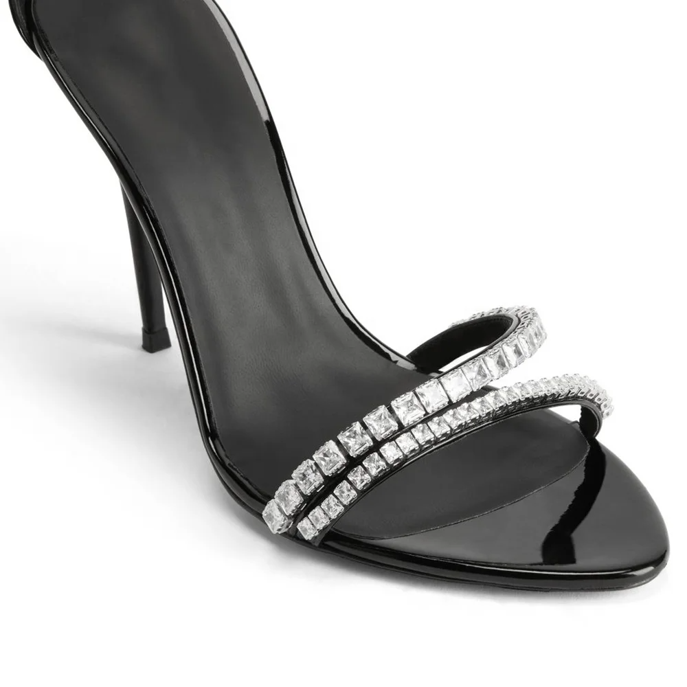 Catalina - Rhinestone Stiletto Heeled Sandal