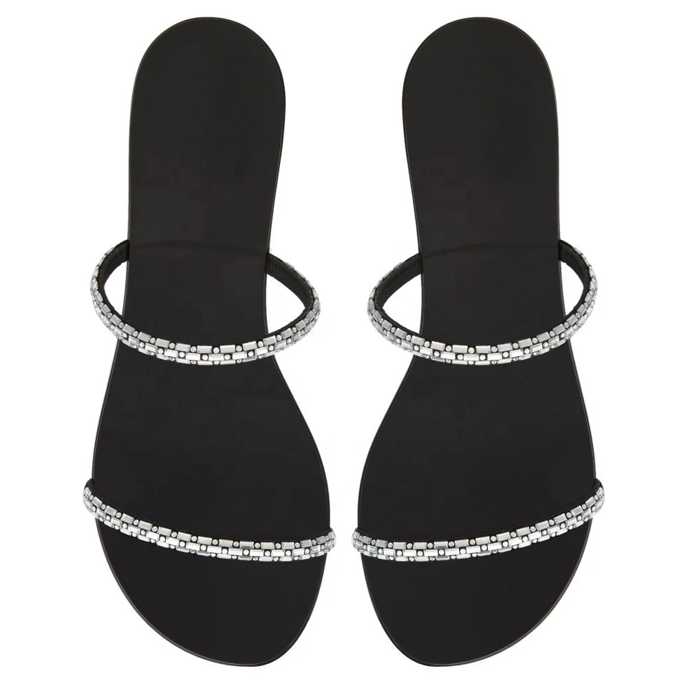 Gemma - Rhinestone Embellished Block Heel Sandal