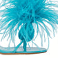 Heather - Feathered Toe Heeled Sandal