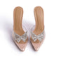 Allison - Glitter Rhinestone Butterfly Pointed Toe Heel